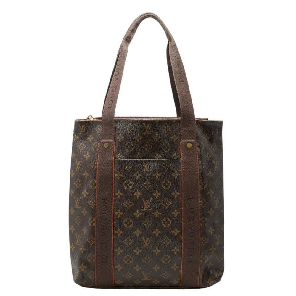 Louis Vuitton Monogram Cabas Beaubourg Tote Bag Brown